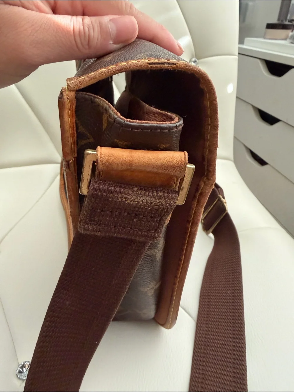 Vintage Louis Vuitton monogram bosphore messenger bag